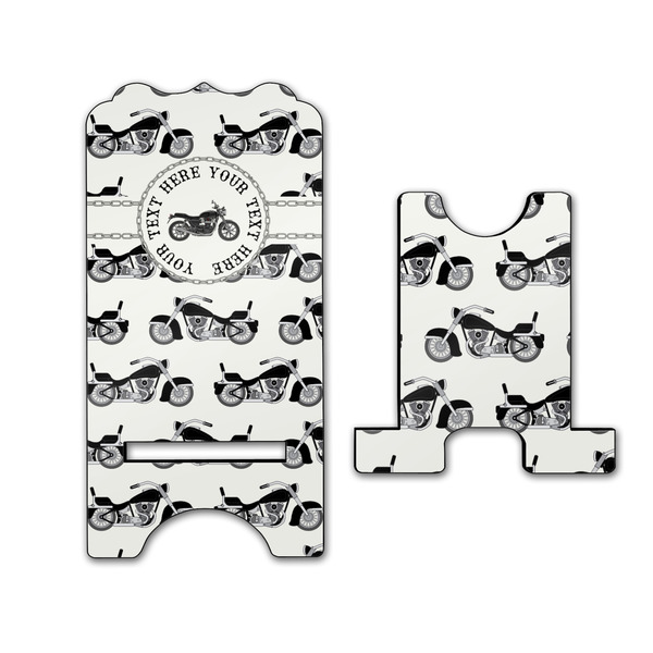 Motorcycle Stylized Phone Stand - Front & Back - Large