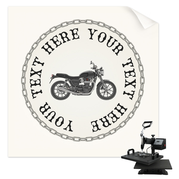 Custom Motorcycle Sublimation Transfer - Shirt Back / Men (Personalized)