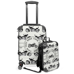 Motorcycle Kids 2-Piece Luggage Set - Suitcase & Backpack (Personalized)