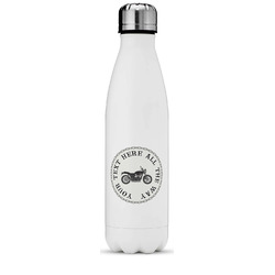 Motorcycle Water Bottle - 17 oz. - Stainless Steel - Full Color Printing (Personalized)