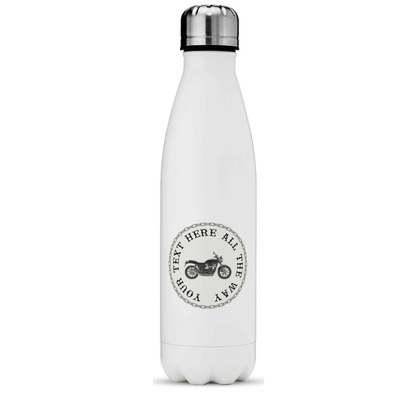 Custom Motorcycle Water Bottle - 17 oz. - Stainless Steel - Full Color Printing (Personalized)
