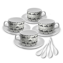 Motorcycle Tea Cup - Set of 4 (Personalized)