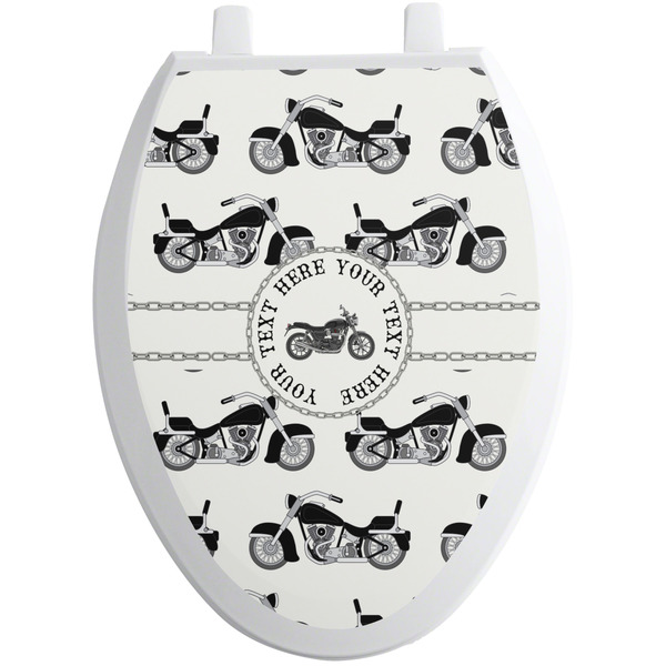 Motorcycle Toilet Seat Decal Elongated