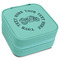 Motorcycle Travel Jewelry Boxes - Leatherette - Teal - Angled View