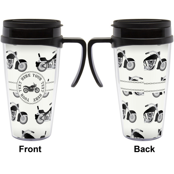 Motorcycle Travel Mug with Black Handle - Approval