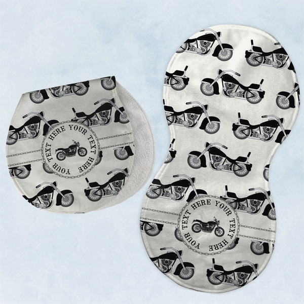 Motorcycle Two Peanut Shaped Burps - Open and Folded