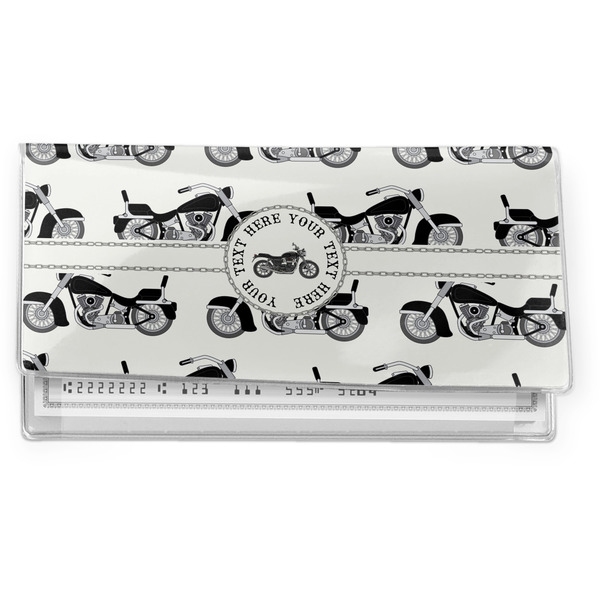 Custom Motorcycle Vinyl Checkbook Cover (Personalized)