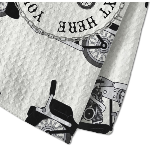 Motorcycle Waffle Weave Towel - Closeup of Material Image