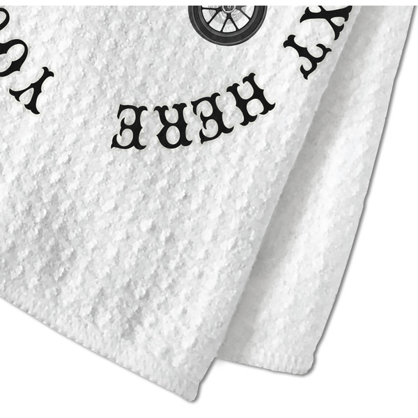 Motorcycle Waffle Weave Towel - Closeup of Material Image