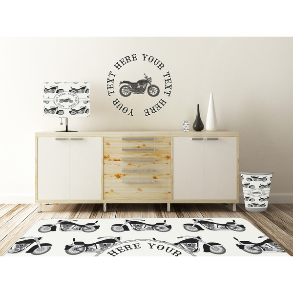 Motorcycle Wall Graphic Decal Wooden Desk