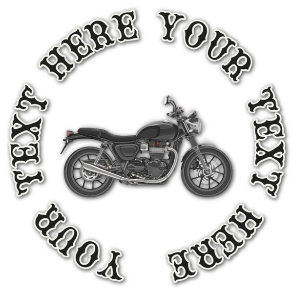 Custom Motorcycle Graphic Decal - Large (Personalized)