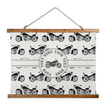 Motorcycle Wall Hanging Tapestry - Wide (Personalized)
