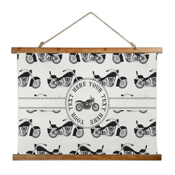 Motorcycle Wall Hanging Tapestry - Wide (Personalized)
