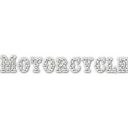 Motorcycle Name/Text Decal - Custom Sizes (Personalized)