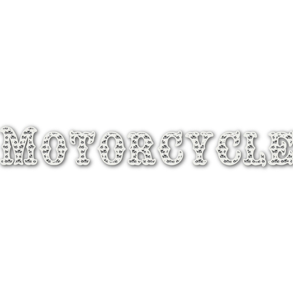 Custom Motorcycle Name/Text Decal - Custom Sizes (Personalized)