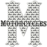 Motorcycle Name & Initial Decal - Custom Sized (Personalized)