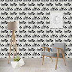 Motorcycle Wallpaper & Surface Covering (Water Activated - Removable)