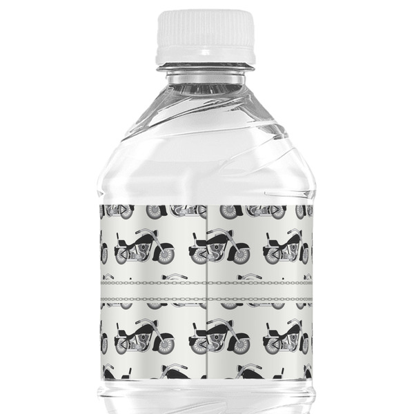 Motorcycle Water Bottle Label - Back View
