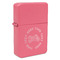 Motorcycle Windproof Lighter - Pink - Single Sided (Personalized)