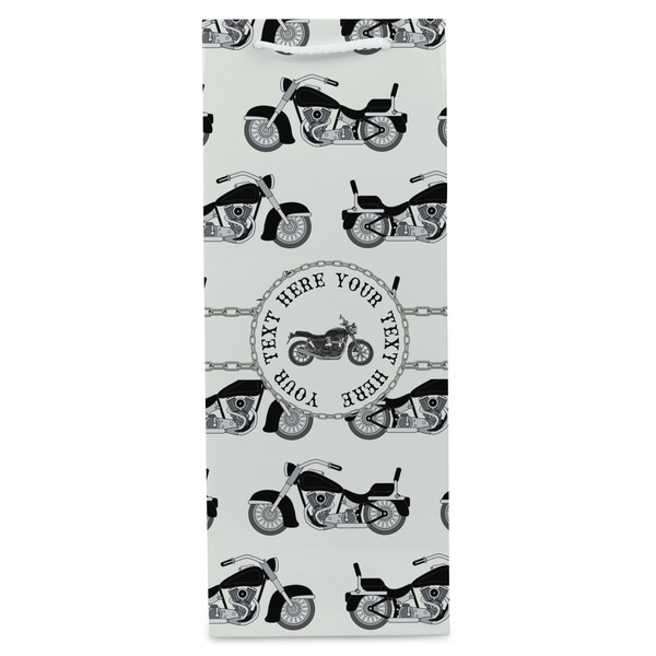 Motorcycle Wine Gift Bag - Gloss - Front