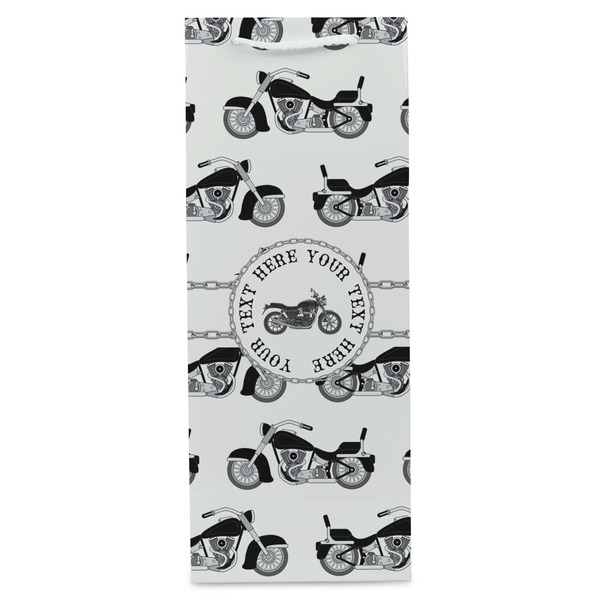 Motorcycle Wine Gift Bag - Matte - Front