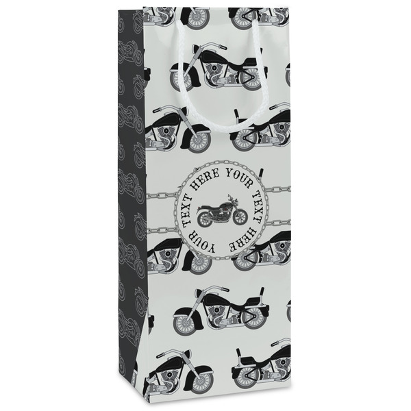 Custom Motorcycle Wine Gift Bags - Matte (Personalized)