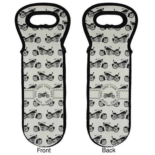 Motorcycle Wine Tote Front & Back