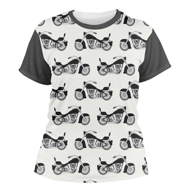 Custom Motorcycle Women's Crew T-Shirt - 2X Large