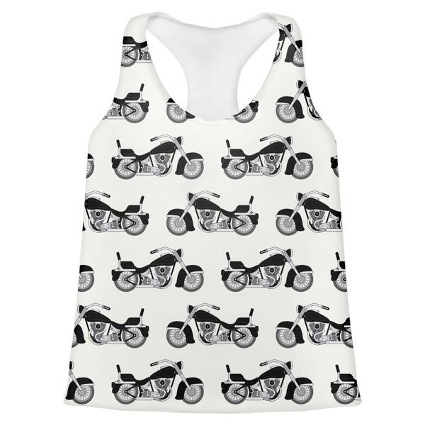 Custom Motorcycle Womens Racerback Tank Top - X Large