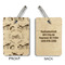 Motorcycle Wood Luggage Tags - Rectangle - Approval