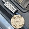 Motorcycle Wood Luggage Tags - Round - Lifestyle