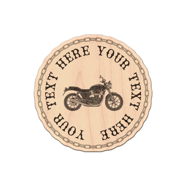 Custom Motorcycle Genuine Maple or Cherry Wood Sticker (Personalized)
