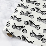 Motorcycle Wrapping Paper Roll - Medium
