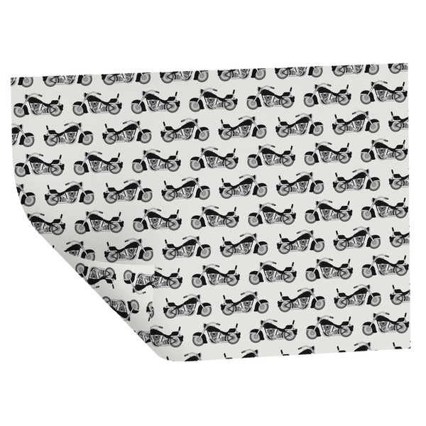 Motorcycle Wrapping Paper Sheet - Double Sided - Folded