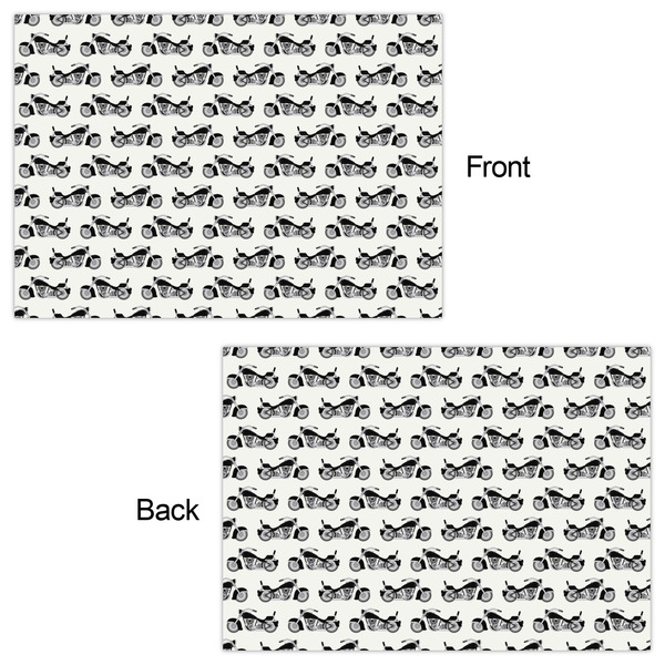 Motorcycle Wrapping Paper Sheet - Double Sided - Front & Back