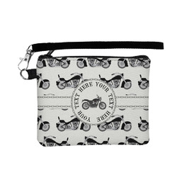 Motorcycle Wristlet ID Case w/ Name or Text