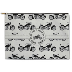Motorcycle Zipper Pouch - Large - 12.5"x8.5" (Personalized)