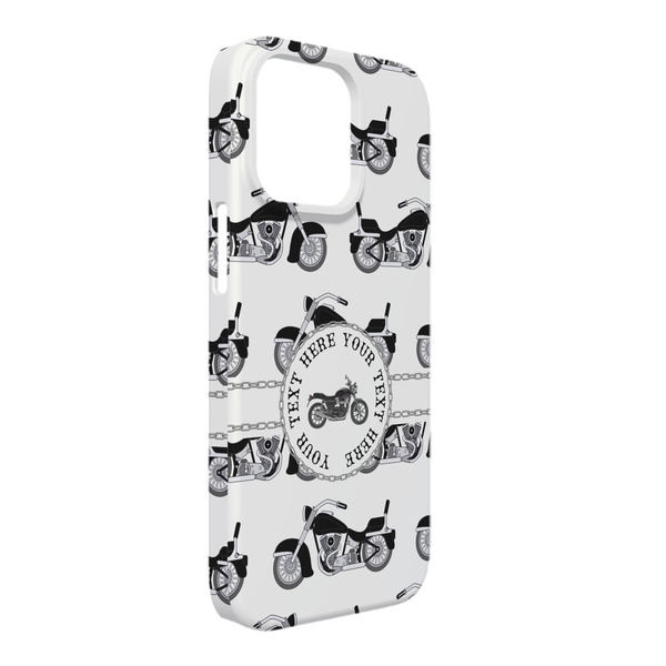 Custom Motorcycle iPhone Case - Plastic - iPhone 13 Pro Max (Personalized)