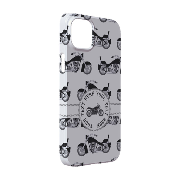 Custom Motorcycle iPhone Case - Plastic - iPhone 14 Pro (Personalized)