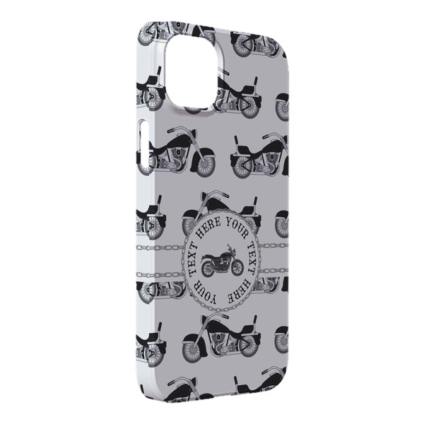 Custom Motorcycle iPhone Case - Plastic - iPhone 14 Pro Max (Personalized)