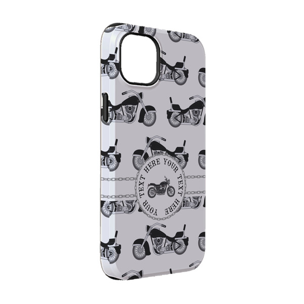 Custom Motorcycle iPhone Case - Rubber Lined - iPhone 14 Pro (Personalized)