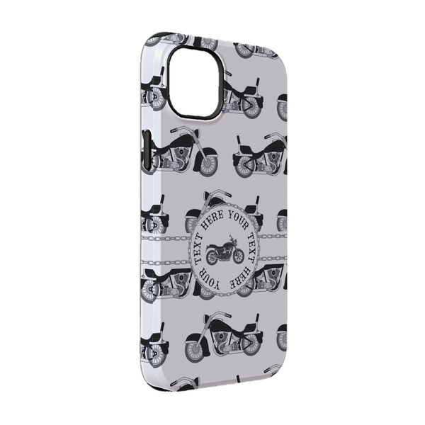 Custom Motorcycle iPhone Case - Rubber Lined - iPhone 14 (Personalized)