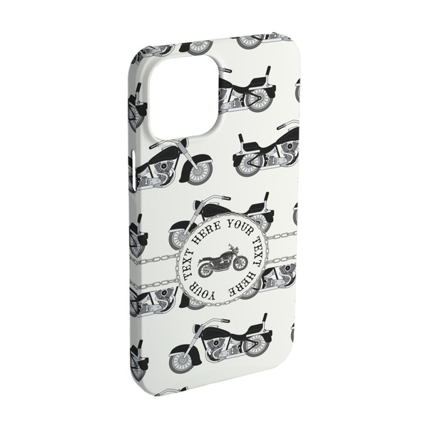 Custom Motorcycle iPhone Case - Plastic - iPhone 15 (Personalized)