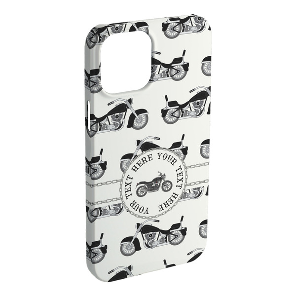 Custom Motorcycle iPhone Case - Plastic (Personalized)