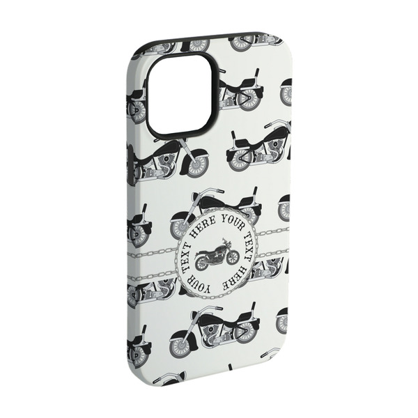 Custom Motorcycle iPhone Case - Rubber Lined - iPhone 15 Pro (Personalized)