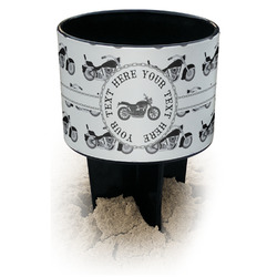 Motorcycle Black Beach Spiker Drink Holder (Personalized)