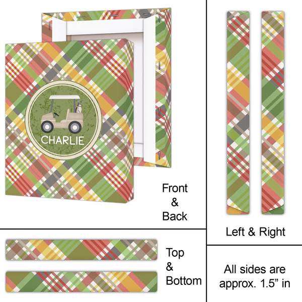 Golfer's Plaid 11x14 - Canvas Print - Approval