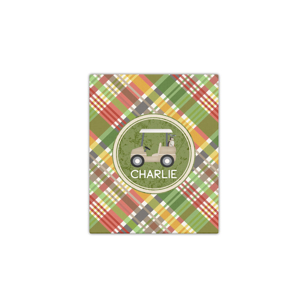 Golfer's Plaid 11x14 - Canvas Print - Front View