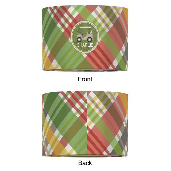 Golfer's Plaid 12" Drum Lampshade - APPROVAL (Fabric)