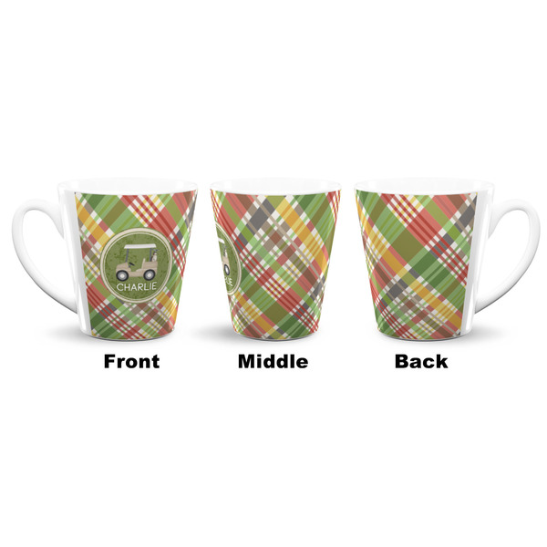 Golfer's Plaid 12 Oz Latte Mug - Approval